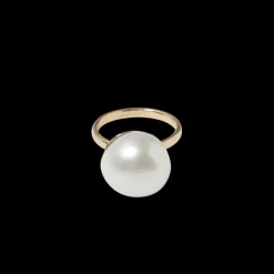 14k Monaco Ring White Pearl