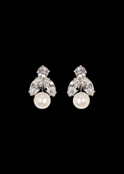 Kaide Earrings in Crystal Pearl