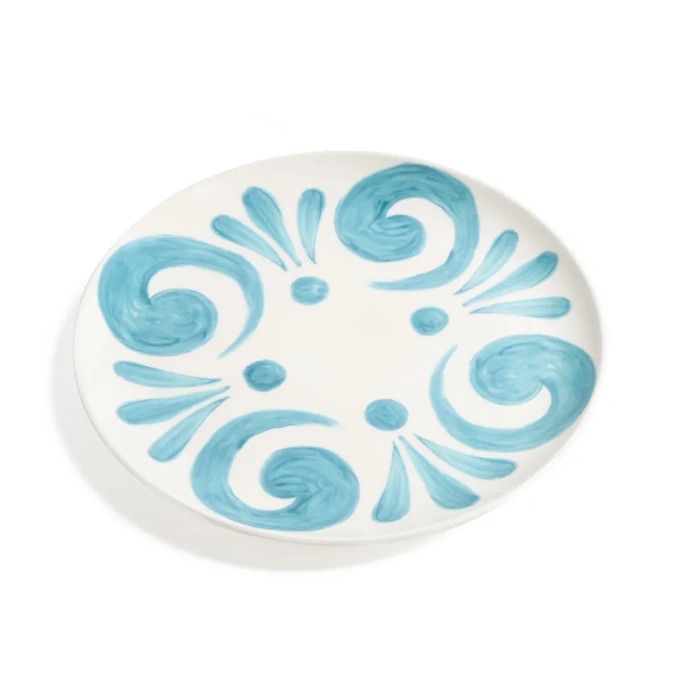 Kallos Salad Plate in Aqua