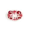 Kallos Salad Plate in Deep Red on White