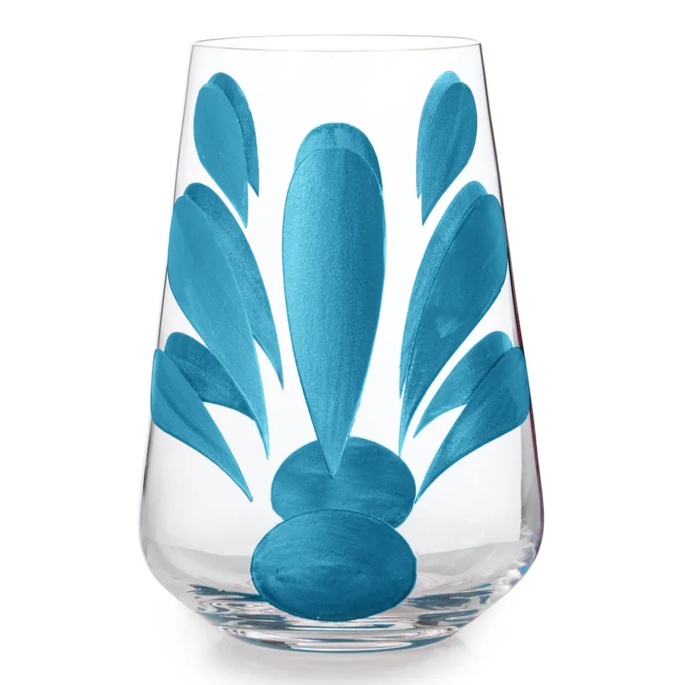 Kallos Water Glass in Light Blue, Set of 2