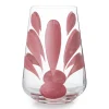 Kallos Water Glass in Pink, Set of 2