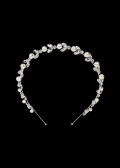 Kamila Headband in Crystal Pearl
