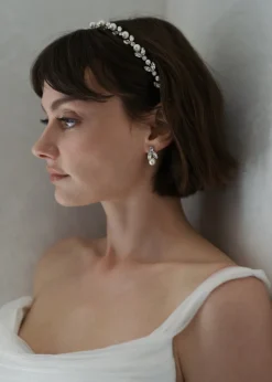 Kamila Headband in Crystal Pearl