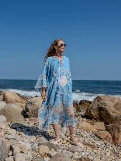 Kampos Caftan in Blue Multi