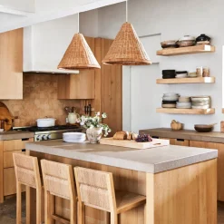 Kasbah Rattan Tall Pendant