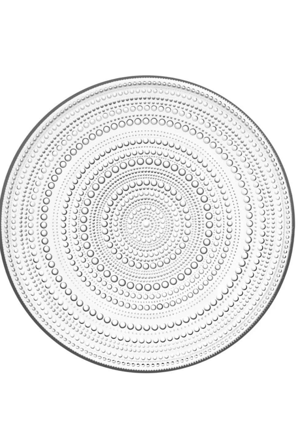 Kastehelmi Large Plate in Clear