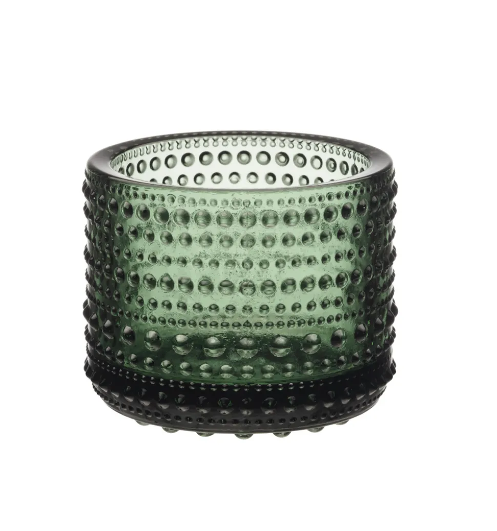 Kastehelmi Tealight Candleholder 2.52" Pine Green