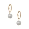 Kate Earrings in Gold-White