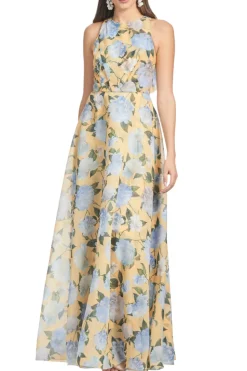 Kate Gown in Sun And Sea Peonies