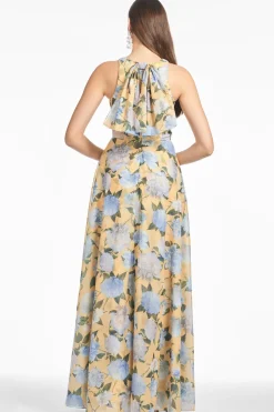 Kate Gown in Sun And Sea Peonies