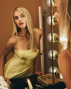 Katherine Dress in Lemon Yellow