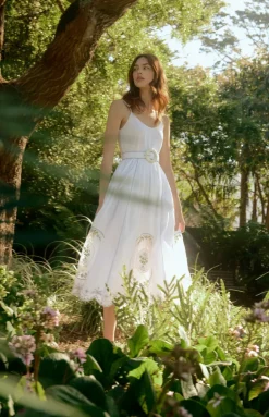 Katherine Dress in White Whimsy