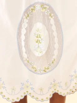 Katherine Dress in White Whimsy