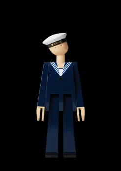 Kay Bojesen Marine in Dark Blue and White