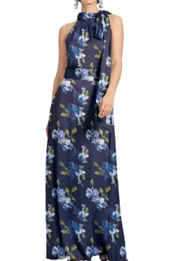 Kayla Gown in Midnight Corsage