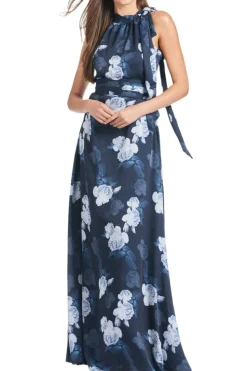 Kayla Gown in Midnight Glacial Rose