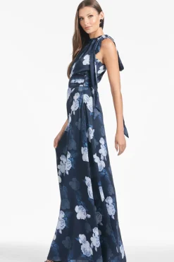 Kayla Gown in Midnight Glacial Rose