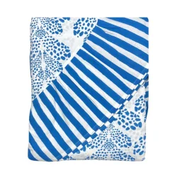 Kelli Tablecloth in Cabana Blue
