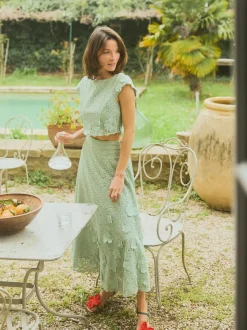 Kelly Skirt in Minty Green