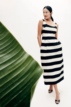 Kendall Dress in High Line Stripe
