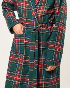 Kid's Brushed Twill Robe in Kensington Tartan
