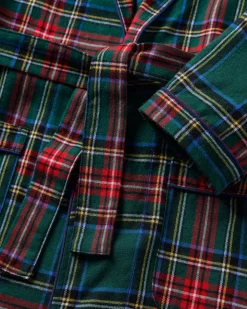 Kid's Brushed Twill Robe in Kensington Tartan