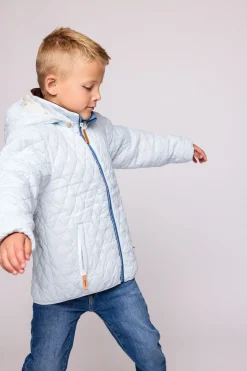 Kids' Cloud Blue Quilted Puffer Jacket