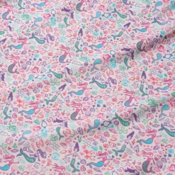 Kid's Mermaids Two Piece Pajamas in Pink
