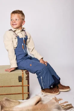 Kids' Mountain Blue Bib Snow Pant