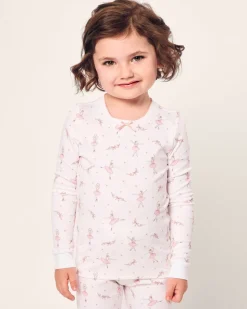 Kid's Pima Snug Fit Pajama Set in Sugar Plum Fairy