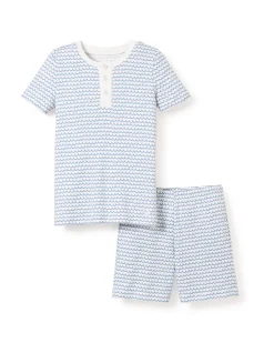 Kid’s Pima Snug Fit Pajama Short Set in La Mer