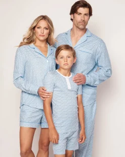 Kid’s Pima Snug Fit Pajama Short Set in La Mer