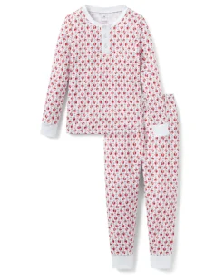 Kid's Pima Snug Fit Pajama Set in Autumn Orchards
