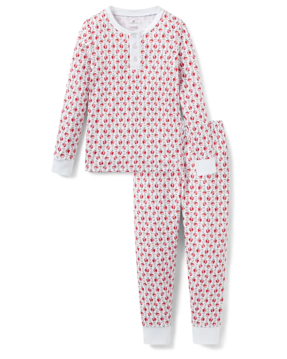 Kid's Pima Snug Fit Pajama Set in Autumn Orchards