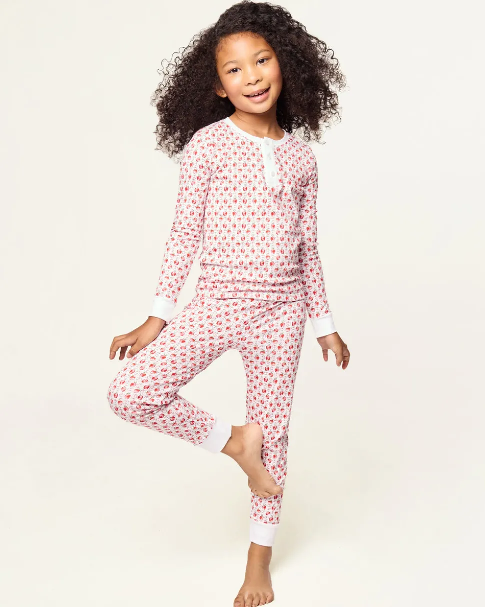 Kid's Pima Snug Fit Pajama Set in Autumn Orchards