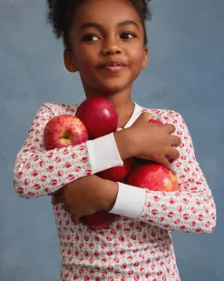 Kid's Pima Snug Fit Pajama Set in Autumn Orchards