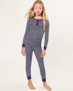 Kid’s Pima Snug Fit Pajama Set in Festival of Lights