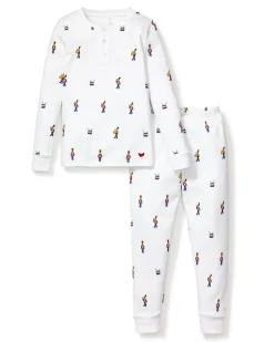 Kid's Pima Snug Fit Pajama Set in Toy Soldier