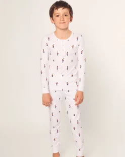 Kid's Pima Snug Fit Pajama Set in Toy Soldier