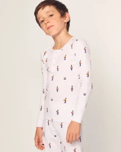 Kid's Pima Snug Fit Pajama Set in Toy Soldier