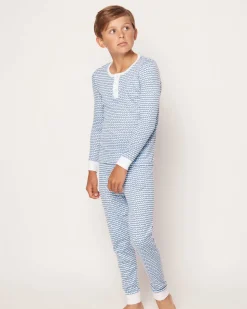 Kid’s Pima Snug Fit Pajama Set in La Mer