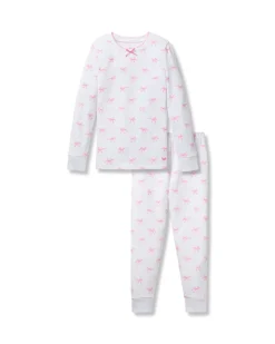 Kid’s Pima Snug Fit Pajama Set in Blushing Bows