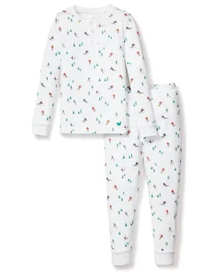 Kid’s Pima Snug Fit Pajama Set in Après Ski