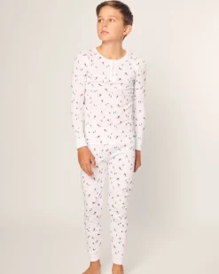 Kid’s Pima Snug Fit Pajama Set in Après Ski