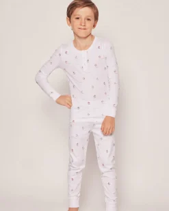 Kid’s Pima Snug Fit Pajama Set in Bateau