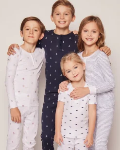 Kid’s Pima Snug Fit Pajama Set in Bateau