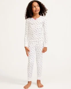 Kid’s Pima Snug Fit Pajama Set in Mistletoe Moments