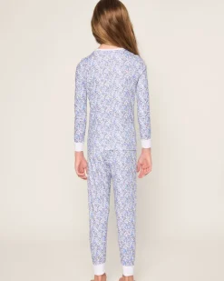 Kid’s Pima Snug Fit Pajama Set in Fleur d'Azur