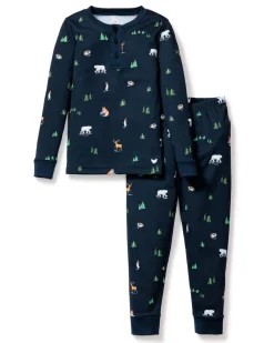 Kid's Pima Snug Fit Pajama Set in Arctic Antics